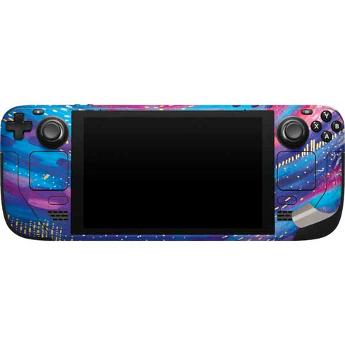 Etta Vee Rainbow Wave Brush Stroke Steam Deck Handheld Gaming Computer Skin